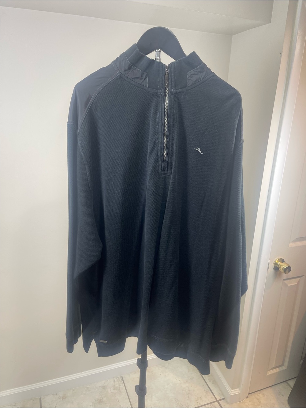 Tommy Bahama Black Quarter-Zip Pullover